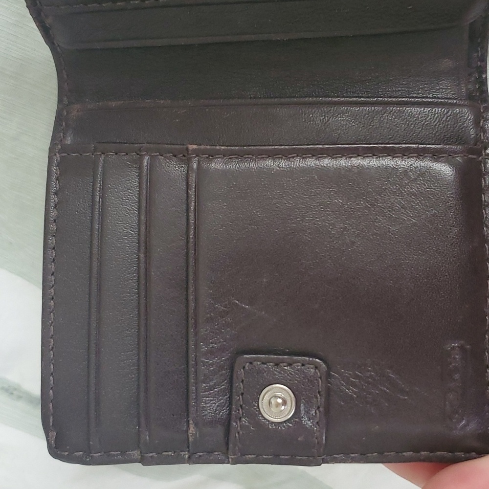 Coach Small Classic Fold Wallet - Picture 5 of 11
